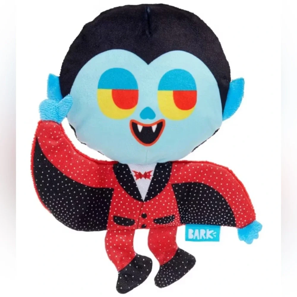 BARK Halloween Muttster Madness Dracula whip-n-flip Toy All Size NWT